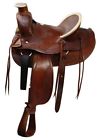 02516 025 Buffalo Roper Saddle Basket Weave Tooled Sqhb Rolled Rawhide Horn