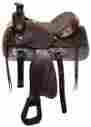 0505 Buffalo 16 Acorn Tooled Roper Style Saddle With Smooth Leather Seat