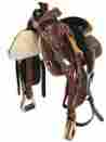 1001ob-3 1001ob3 Road Thsl Western Roping Saddle Set Full Hand Carved Rh Lacing Oil Brown 16