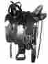 1002 Thsl Western Endurance Saddle Pkg 15 Black Carved Smooth Seat Wlz