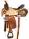 10102 Thsl Western Barrel Saddle Carved