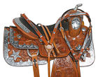 10143 1saddle 16 Silver Custom Star Leather Western Pleasure Equitation Horse Saddle Tack