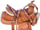 10419 1saddle 10 12 Used Pony Leather Saddle Tack Western Youth Kids Mini Trail