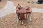 1045 Ozark Leather Roping Saddle