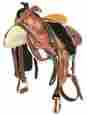 1070 Thsl Western Roper Ranch Saddle Set Brown Natural Golden Seat 17