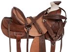 10930 New Western Ranch Roping Roper Trail Cowboy Horse Leather Saddle