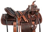 10938 Used Antique Western Pleasure Trail Barrel Horse Saddle Tack Set
