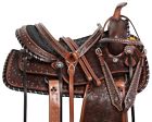 10939 Western Pleasure Trail Antique Oil Leather Horse Saddle Tack Set