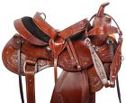 10956ab Natural Medium Leather Western Pleasure Trail Barrel Horse Saddle Tack