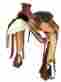 1097a Thsl Roper Wade Tree Saddle Tooled Natural Mahogany 17 Black Smooth Seat