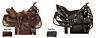 109mb10 Used Barrel Racing Saddle Synthetic Trail Horse Tack Set