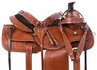 11006 Western Ranch Work Roping Roper Leather Horse Saddle Tack Package
