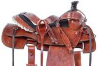 11007 Thick Premium Western Tooled Leather Roper Horse Saddle Tack Set