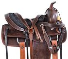 11016 Used Western Show Pleasure Horse Saddle Tack Set Premium Leather