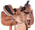 11019 Used Custom Ranch Roper Pleasure Trail Leather Horse Saddle Tack
