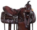 11021 Used Hand Carved Premium Western Leather Show Trail Horse Saddle