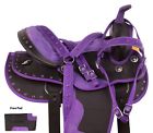 11045 Purple Western Barrel Racing Pleasure Trail Horse Saddle Tack Set