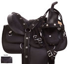 11080awz30 Azwebsales New Cute Black Synthetic Western Trail Youth Pony Child