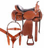 110857 Barrel Saddle Comfy Pleasure Trail Western Leather Horse Tack Set