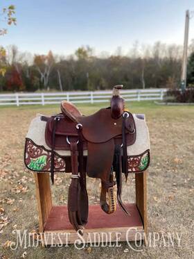 Ced-50605595722031 12 Srs Saddlery Youth Western Ranch Roping Saddle Inch