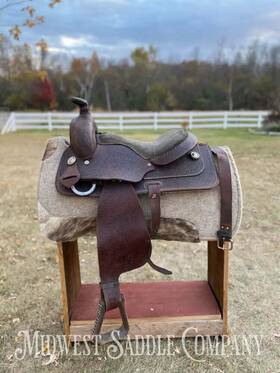 Ced-50607724331311 14.5 Oak Leaf Western Saddle Inch