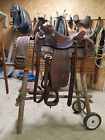 1424 King Chestnut Leather Pleasure Saddle