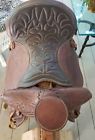 1432 Western Saddlery Hand Tooled Floral Design Saddle Blanket