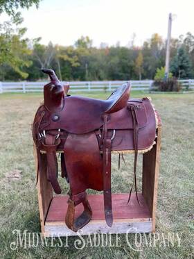 Ced-50545249911087 15.5 Bear Trap Western Saddle - Heavy Duty Inch