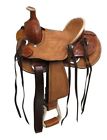 1580310 Double Saddlery Youth Size Rough Out Hard Seat Roper Style