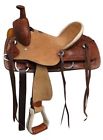 1580913 Double Saddlery Youth Rough Out Hard Seat Roper Style Saddle