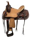 15823 Double Saddlery Youth Hard Seat Roper Style Saddle With Basket