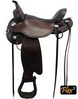 1667-1601-05 Circle Salt River Trail Saddle Wide Tree Walnut New