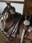 1695160001194 Circle Vintage Equitation Western Show Pleasure Saddle Lots Of Silver