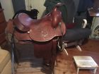 169i Tex Tan Hereford Western Saddle Shimmed Pad Sheepskin Girth