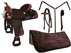19-1237-br-13 Tahoe Tack Synthetic Basket Weave Saddle Set With Contour Pad