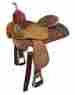 19-2213-15 Tahoe Tack Leopard Print Cross Western Barrel Racing Saddle Tan 15