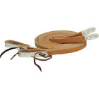 2035123 Tex Tan Silver Water Loop Show Split Reins 740209206482