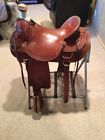 2182 Billy Cook Ranch Saddle With Seat Breast Collar Headstall Reins