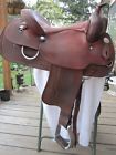 244-4 Crates Western Brown Basket Weave Reiner Pleasure Saddle Sqhb