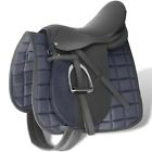 290998 Vidaxl Horse Riding Saddle Set Real Leather Tack Colors