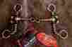 35181 Tackmaster Steel Sweet Iron Argentine Dog Bone Snaffle Copper Horse Bit 5 Mouth