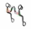 35230 Professional Choice Leaf Shank With Medium Port And Copper Bars Horse Bit