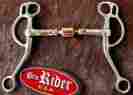 35387 Tackmaster Ss Copper Roller 5 Mouth 6-1 2 Shank Western Argentine Horse Snaffle Bit