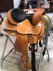 36602307040306 Circle Youth Pleasure Saddle Wide Tooling Silver Preowned Exc Cond