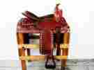 4047 Mr.saddle 16 Western Cowboy Silver Star Tooled Leather Show Trail Parade Saddle Tack