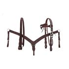 42-1625-32-0 Royal King Basket Weave Brow Headstall With Reins