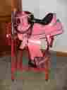4470 Diamond D M New 13 Pink Leather Western Saddle Pkg Matching Headstall Breast Collar