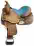 45112 Double T 12 Youth Pony Barrel Saddle With Turquoise Stone Conchos