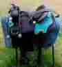 4980 Prorider 16 Western Cordura Trail Barrel Pleasure Horse Saddle Bridle Turquoise