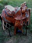 50100 Prorider Horse Western Barrel Show Pleasure Leather Saddle Bridle